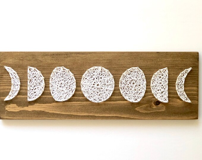 Moon String Art String Art Moon Phase Wall Hanging Moon Etsy