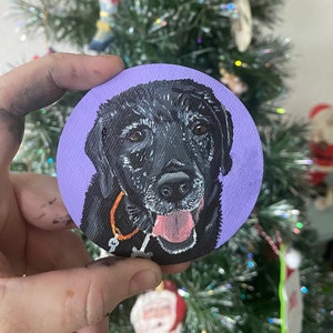 Custom Hand Painted Pet Portrait Magnet