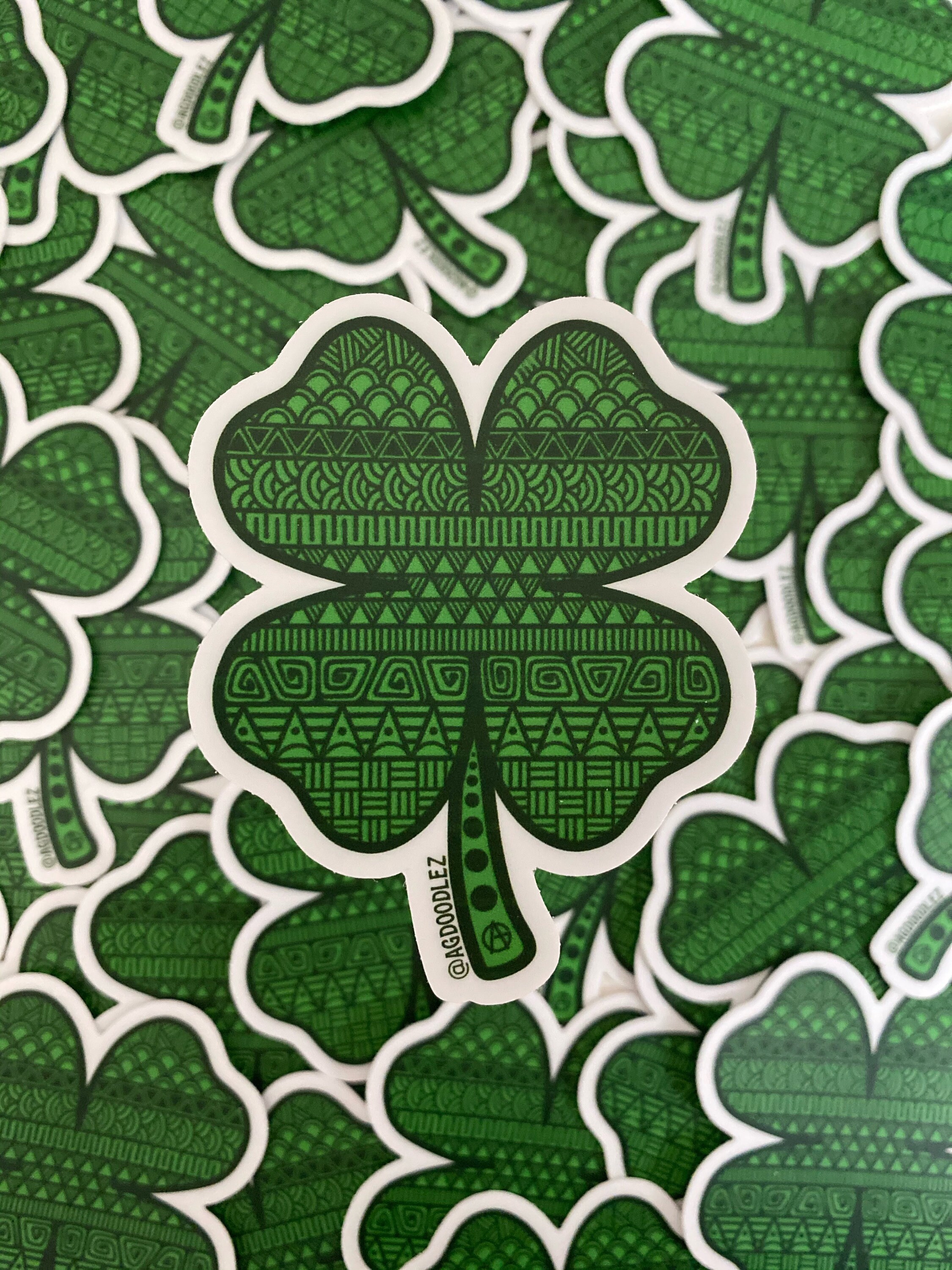 Shamrock Sticker | Etsy