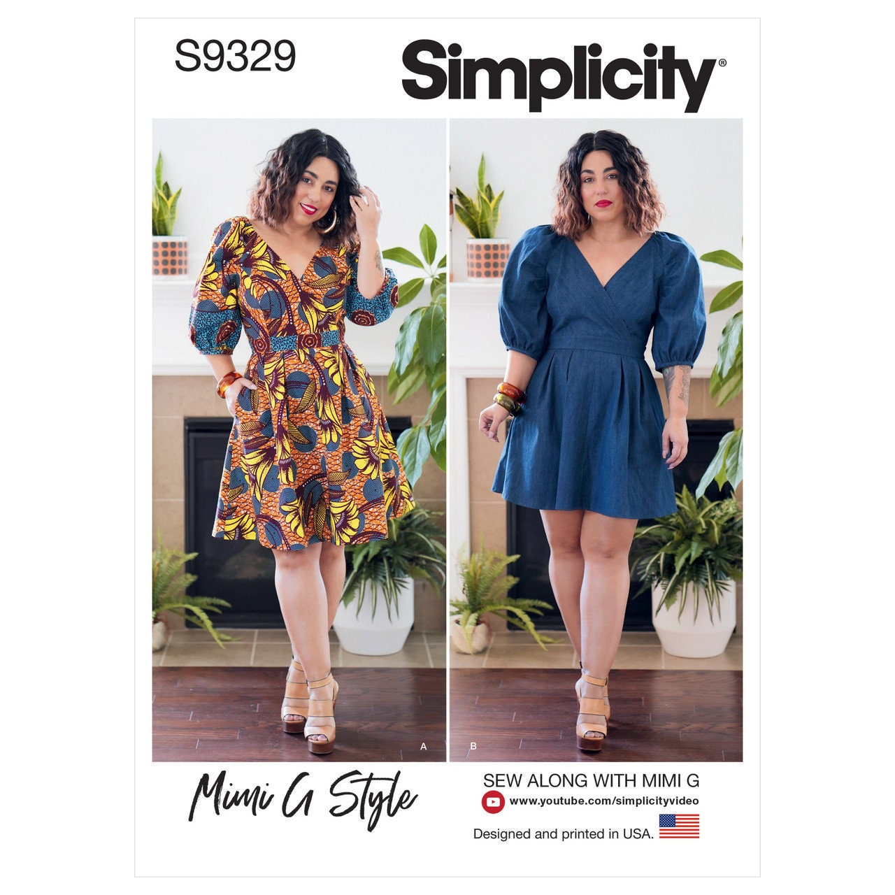 S9778, Misses' Knit Dress in Two Lengths by Mimi G Style