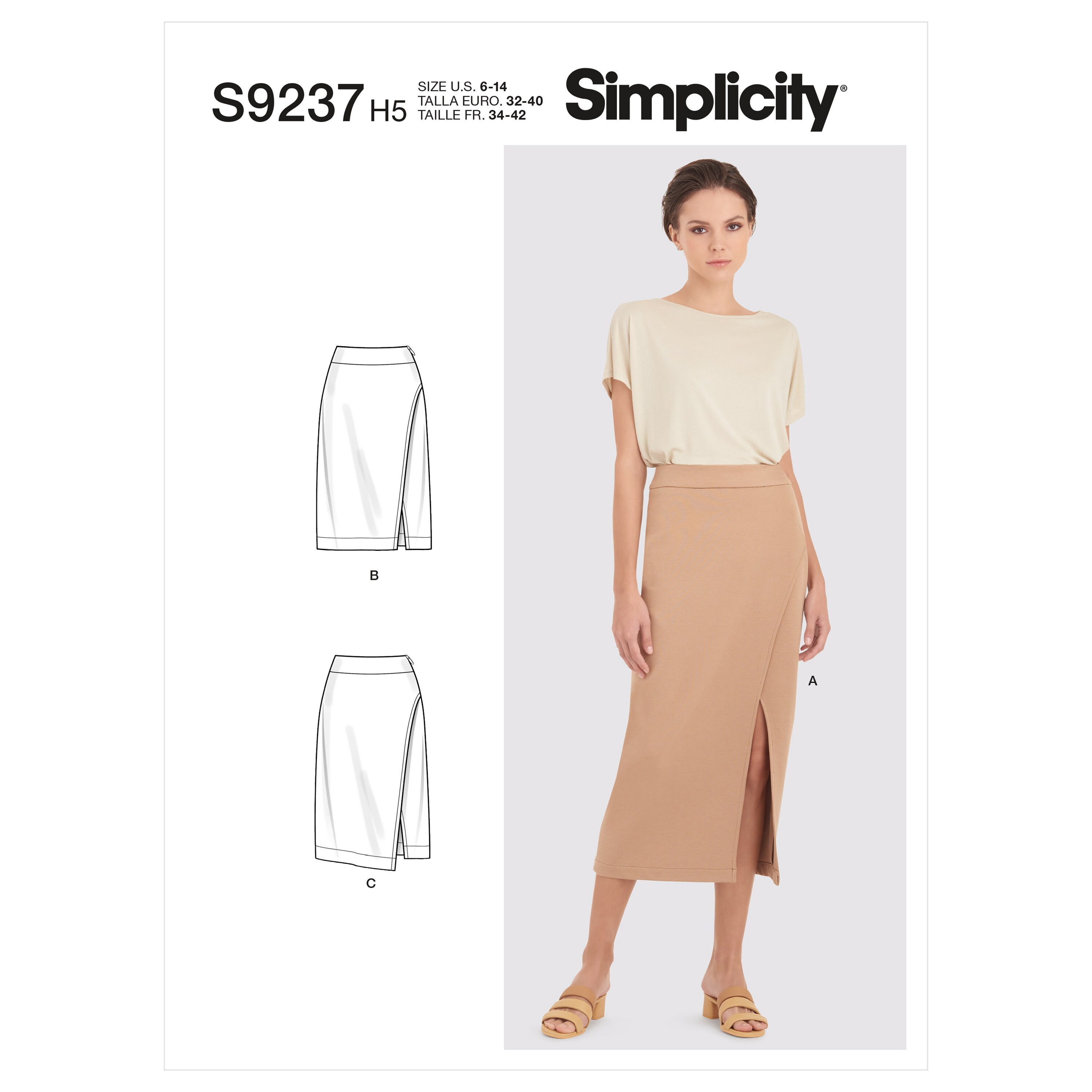 Simplicity 9237 / R10941 Misses' Skirts. Misses' 6 - 14 or 16 - 24