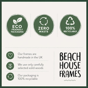 eco friendly packaging zero waste 100% recyclable our frames are handmade in the uk we use only carefully selected solid woods our packaging is 100% recyclable