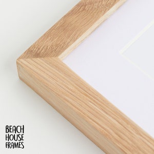 Solid Oak 5x7 Frame Thin Wooden Frame 5x7 Frame Handmade Photo Frame 5x7 Oak Frame Modern Frame Oak Frame 5x7 Photo Frame, Picture Frame image 1