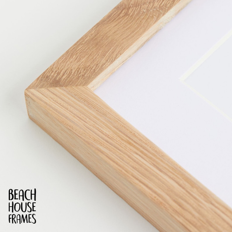 Solid Oak 5x7 Frame Thin Wooden Frame 5x7 Frame Handmade Photo Frame 5x7 Oak Frame Modern Frame Oak Frame 5x7 Photo Frame, Picture Frame image 1