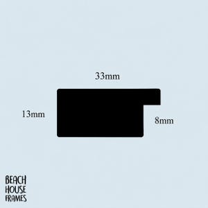 The image is a simple black rectangle with measurements indicating its size, including a width of 13mm and a height of 33mm.