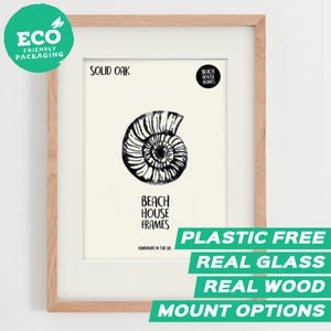 Solid Oak A2 Frame Thin Wooden Frame A2 Frame Handmade Photo Frame A2 Oak Frame Modern Frame Oak Frame A2 Photo Frame, Picture Frame Photo