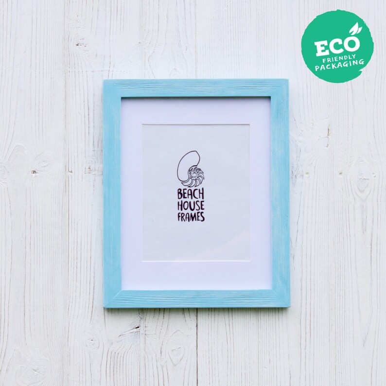 Blue A3 Picture Frame Handmade Free Standing Modern Etsy