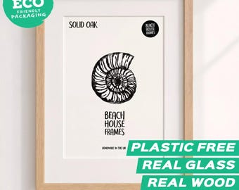 Solid Oak A2 Frame Thin Wooden Frame A2 Frame Handmade Photo Frame A2 Oak Frame Modern Frame Oak Frame A2 Photo Frame, Picture Frame Photo