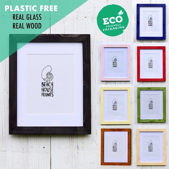 6x8 Picture Frame Real Glass & Wood 6x8 Photo Frame Handmade in UK High  Quality Frame Eco Packaging Plastic Free Sustainable 