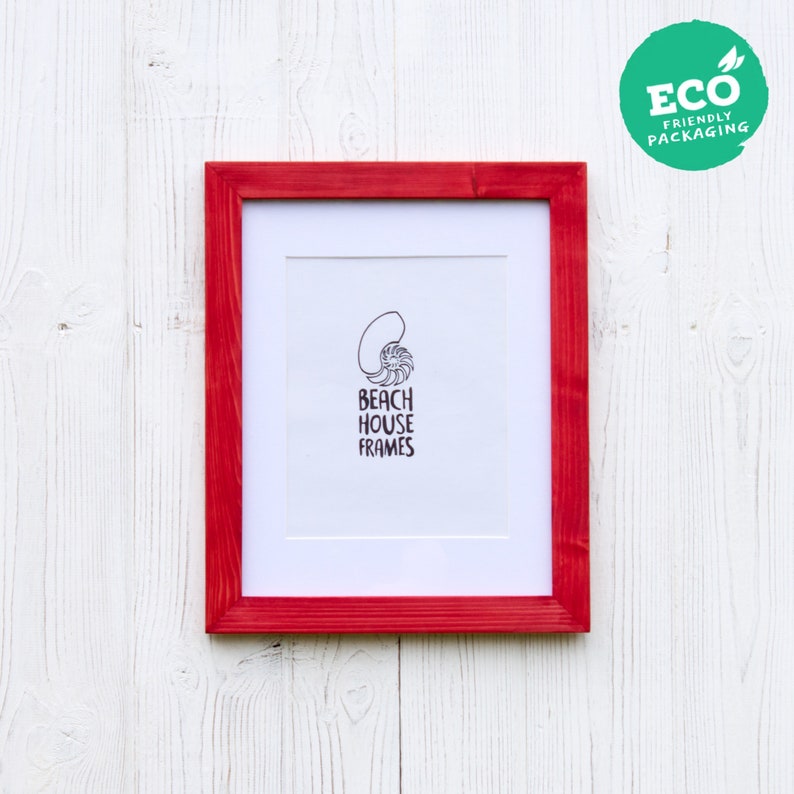 Red A3 Picture Frame Handmade Free Standing Modern Etsy