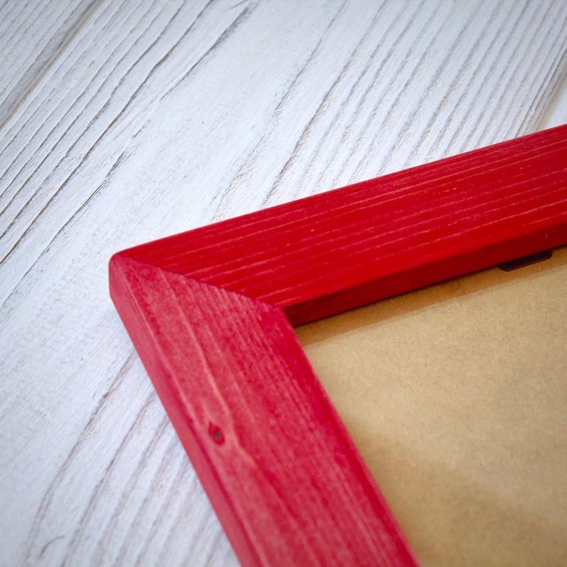 Red A3 Picture Frame Handmade Free Standing Modern Etsy