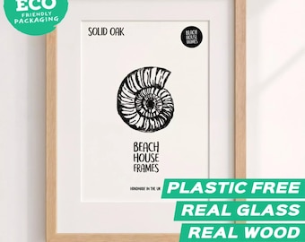 Solid Oak Picture Frame | Photo Frame | A1, A2, A3, A4, A5, A6, 5x5, 5x7, 6x8, 8x10, 11x14 | Handmade | Family Photo | Photo | Modern