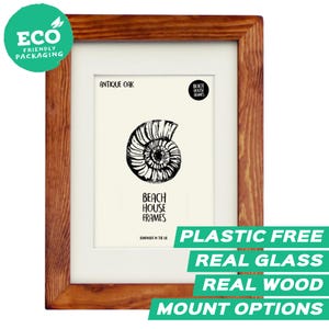 Rustic Picture Frame | A2 / A3 / A4 / A5 / 4x4 / 5x5 / 5x7 / 6x6 / 6x8 / 8x10 / 11x14 | Handmade | Antique | Vintage | Photo | Mount