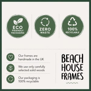 eco friendly packaging zero waste 100% recyclable our frames are handmade in the uk we use only carefully selected solid woods our packaging is 100% recyclable