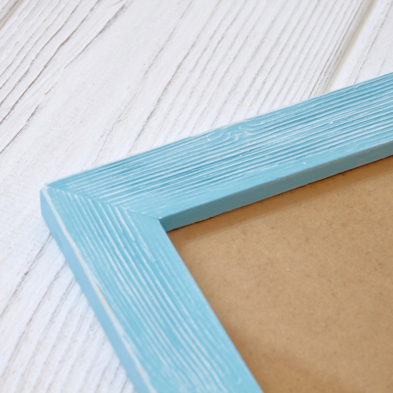 Blue A3 Picture Frame Handmade Free Standing Modern Etsy