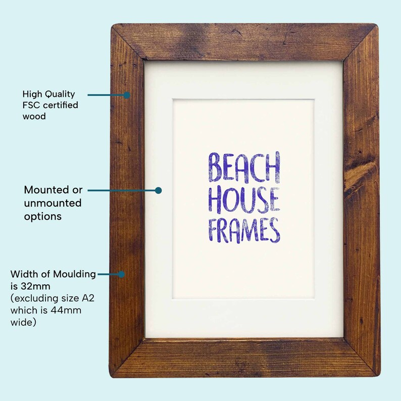 Rustic Picture Frame | Photo Frame | A2, A3, A4, A5, 5x5, 6x6, 5x7, 6x8, 8x10, 11x14 | Handmade | Antique | Photo | Vintage | Retro | Modern image 7