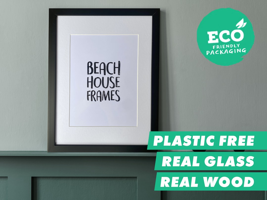 Black A4 Frame Thin Black Frame A4 Frame Handmade Photo Frame A4 Black