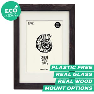 A2 Frame | Poster | Black | Picture Photo Frames | Big | Large Frame | Modern | Classic | Frames | Handmade | Wedding | Mounted Option