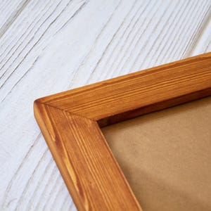Antique A4 Picture Frame | Handmade | Free Standing | Oak Stain Rustic | Vintage | Antique | Photo Frame | Wooden Frames | with Mount Option image 2
