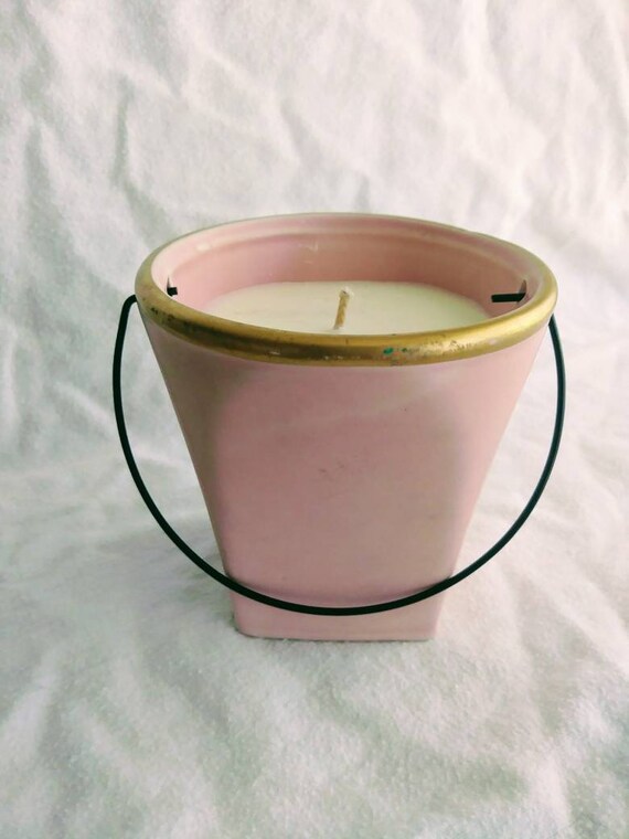 Citronella Decorative Pail Soy Candle Etsy