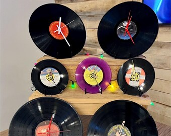 Build Your Own Rock Clock! Upcycled 12” Vinyl Records Turned Into Clocks (Made To Order)