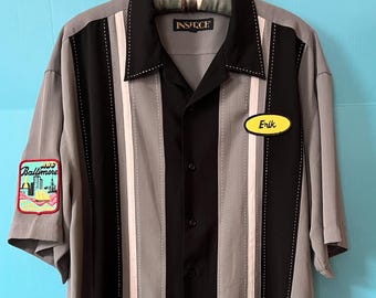 Men’s Bowling Shirt ABC Baltimore 1982 Royce Retro Upcycled (XL)