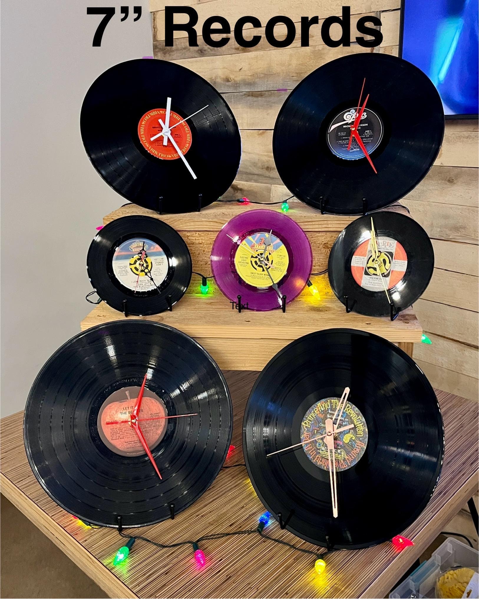 Build Your Own Rock Clock! Upcycled 7” Vinyl Records Turned Into Clocks (Made To Order)