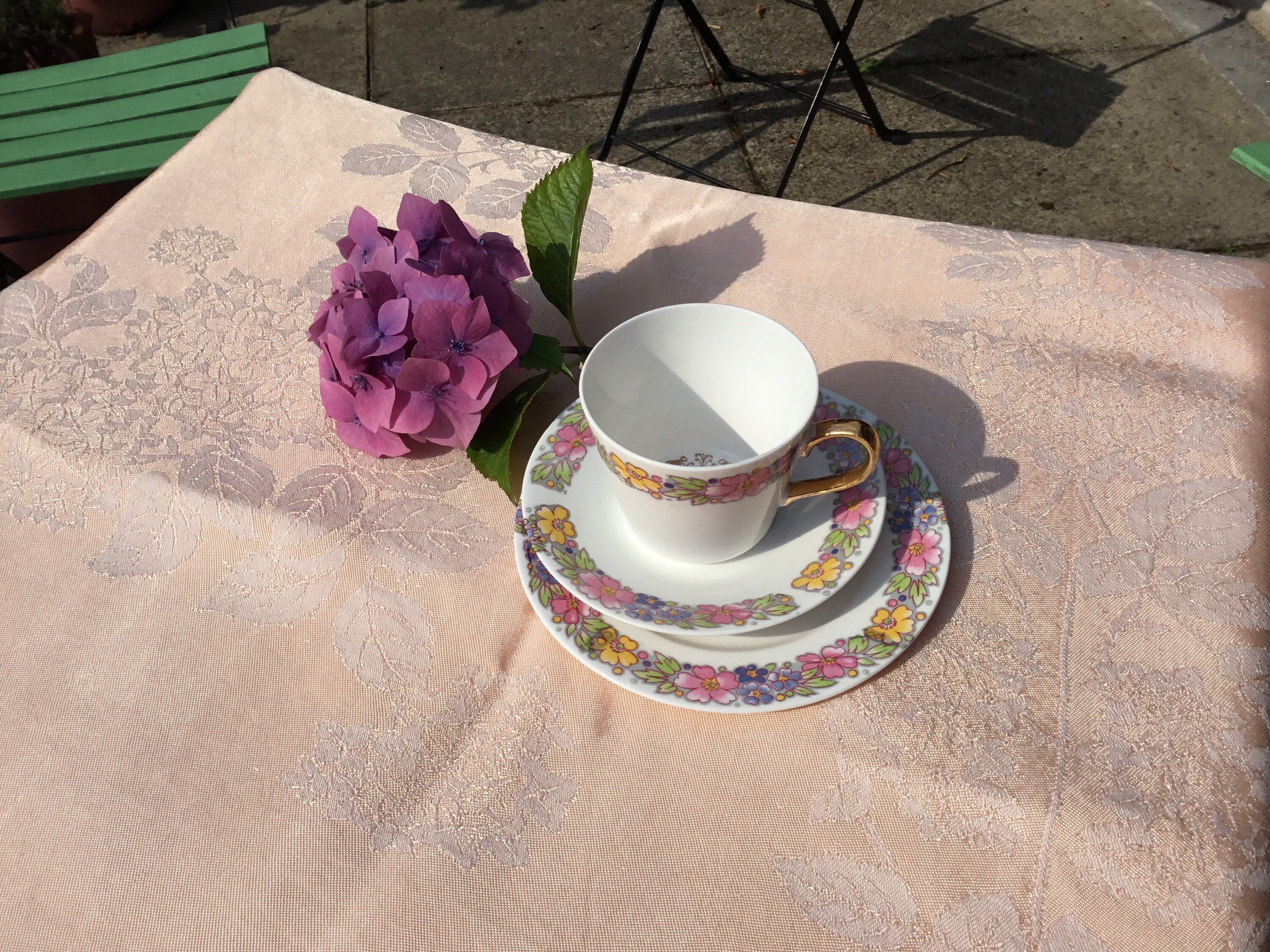 Vintage Dorchester finest bone China chintzy tea cup trio . Etsy