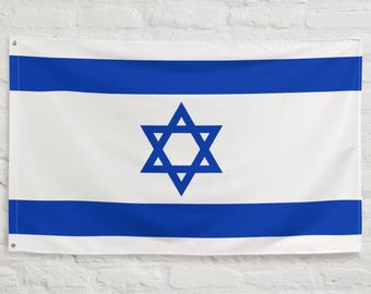 Large Israeli Star of David Jewish Flag