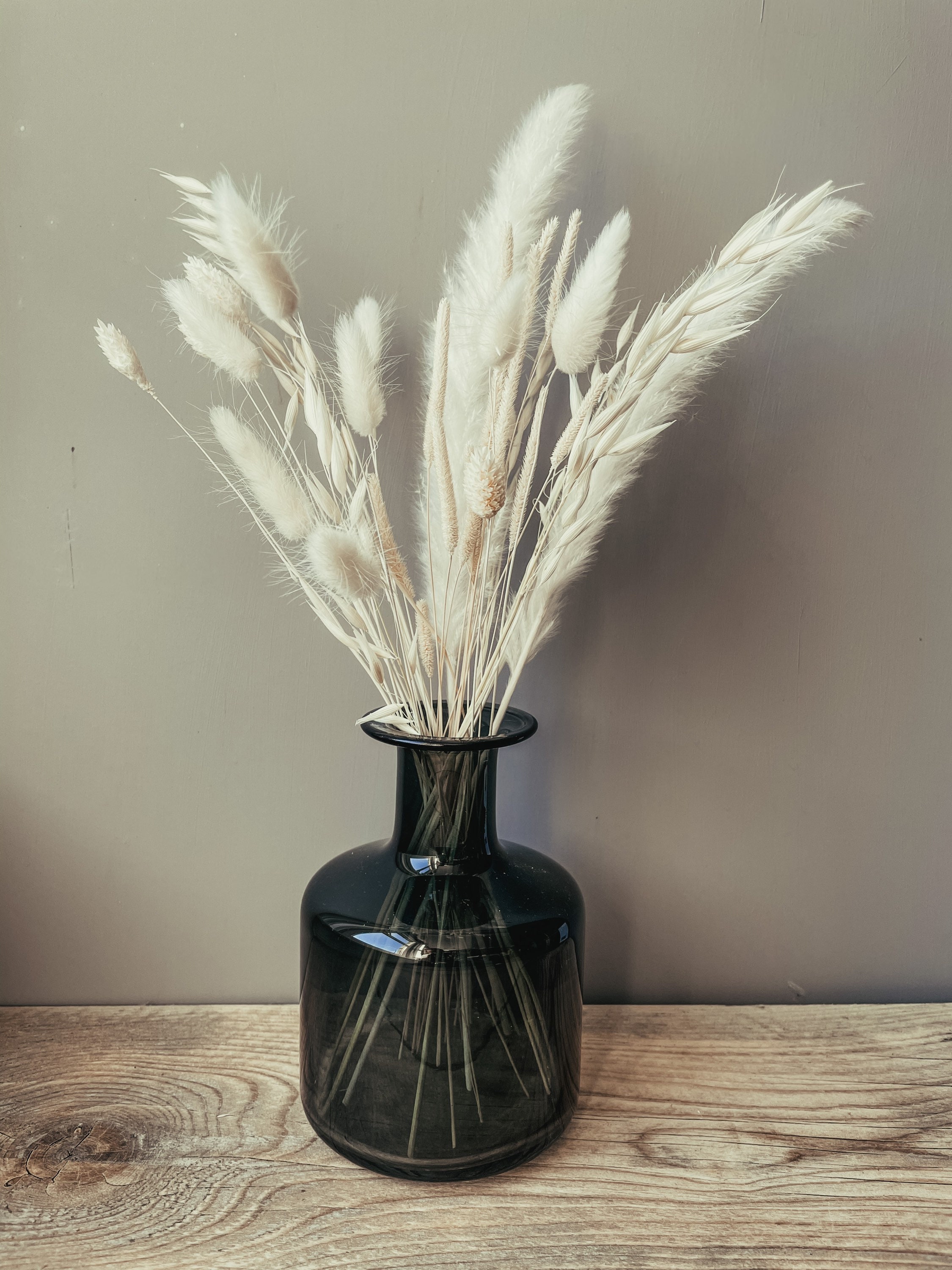 DRIED FLOWERS and Black Vase. Home Decor //dried Flowers Etsy UK