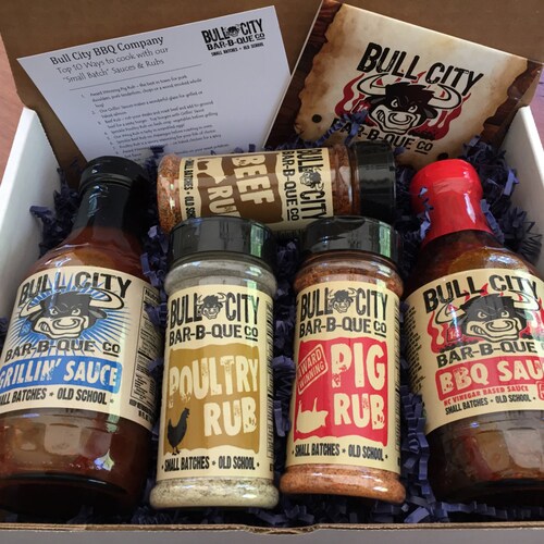 BBQ Sauce and Dry Rub Sampler Etsy