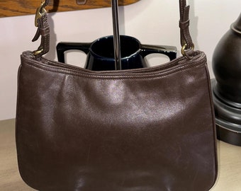 Vintage COACH Lula's Legacy Mahogany Leather Drawstring Bucket Bag