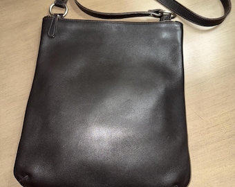 Vintage Coach Saddle Pouch Small | Style 9590 | Black With Brass 