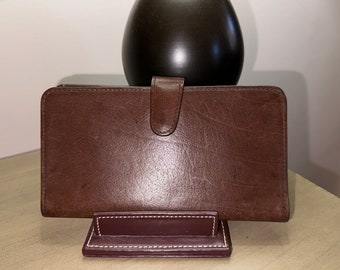 Vintage Coach Legacy Wallet Tan Brown Leather 65th Anniversary