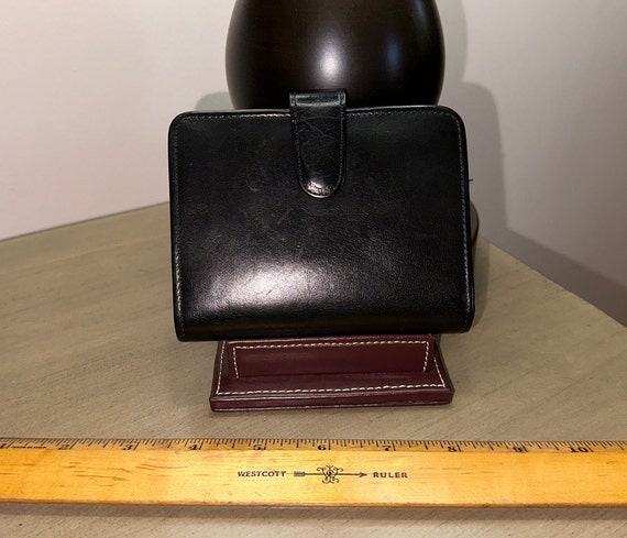 Buy Vintage COACH Classic Black Water Buffalo Leather Compact Coin Clutch Wallet 4882 Online in India Etsy