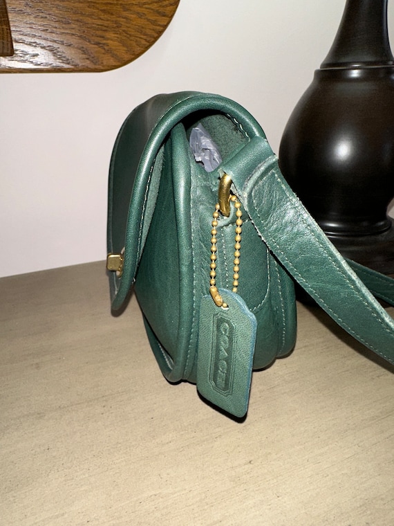 Vintage green coach outlet purse
