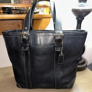 Coach Leather Hamptons Tote - Etsy
