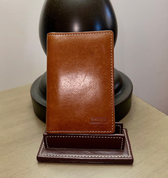 Coach british tan wallet outlet