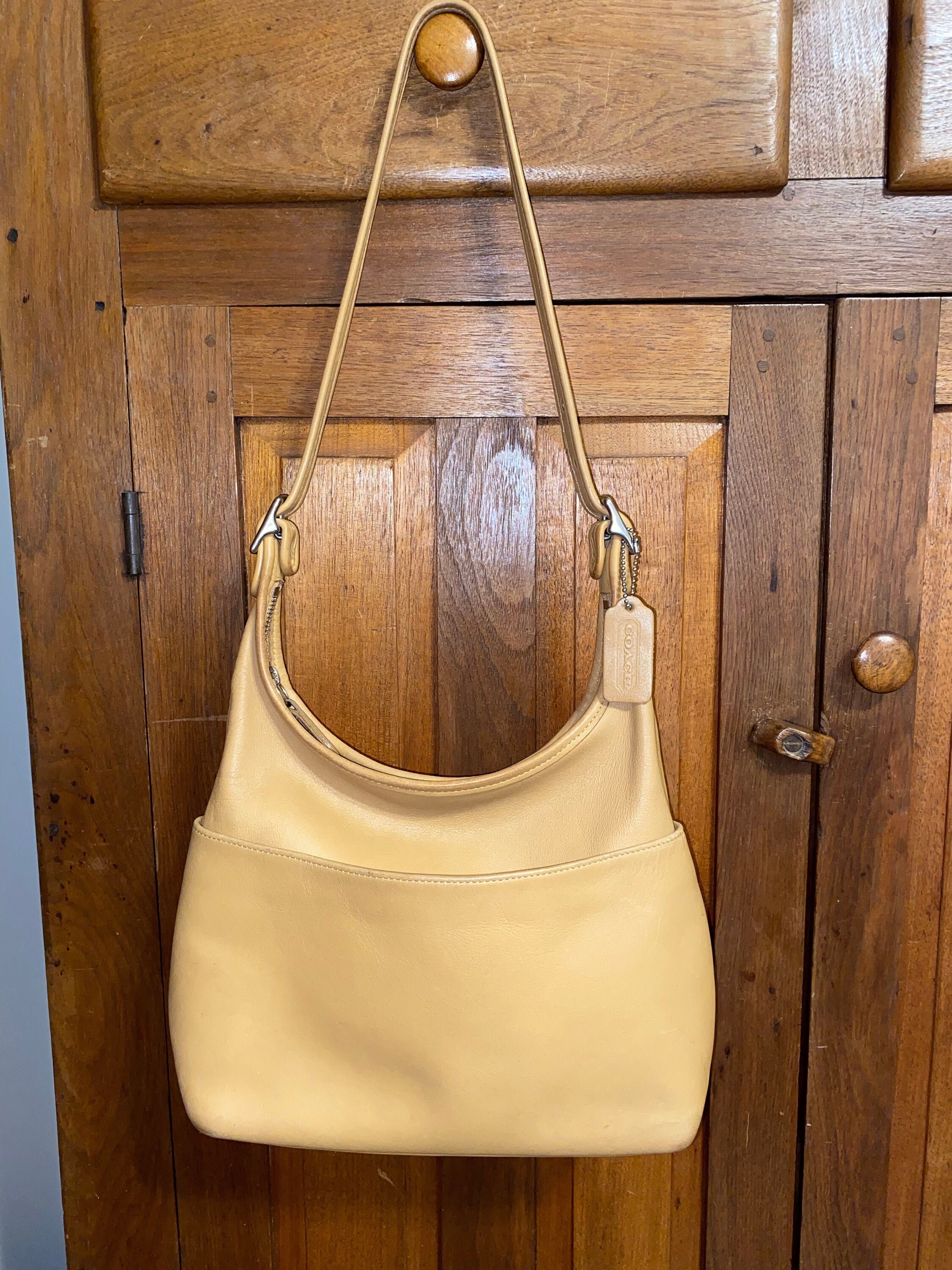 Vintage COACH Legacy Hobo Camel Leather Shoulder Bag Purse