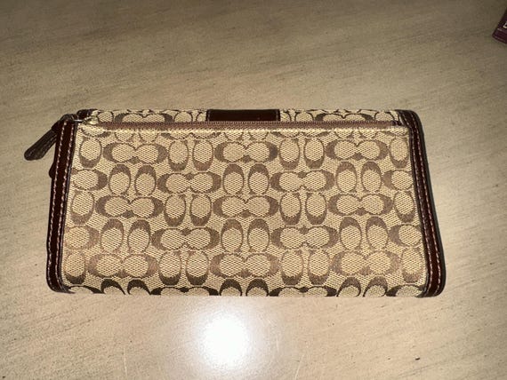 Vintage Y2K COACH Hampton Signature Jacquard and Mahogany  display picture 1
