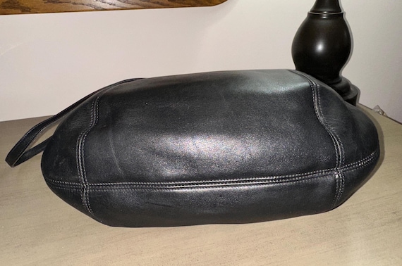 Vintage COACH Large Framed Pouch Tote Bag Purse 9998 USA EUC Black