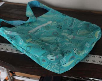 Blue Waves Market Bag