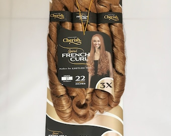 French Curl, Spanish braids. Spiral wavy curls for braiding hair extension