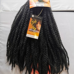 Sensationnel Soft N silky Afro Natural. Syn Afro Twist Braid Bulk Hair extension