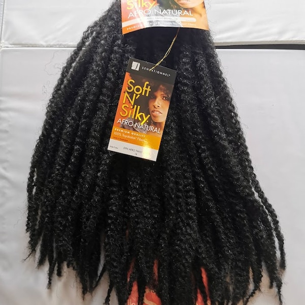 Sensationnel Soft N soyeux Afro Naturel. Extension de cheveux en vrac Syn Afro Twist Braid