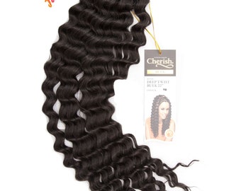 Cherish Deep Twist 52 cm (Braid, Crochet oder Pick & Drop) Premium Haarverlängerung