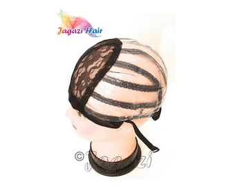 M, L, XL Professional Original Wig Making Cap With Adjustable Straps and Ear wings