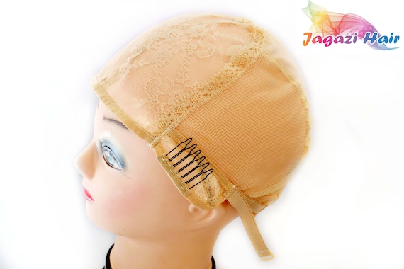 Blonde Wig Base. Wig Making Cap. Weaving Cap With Combs and Straps Etsy