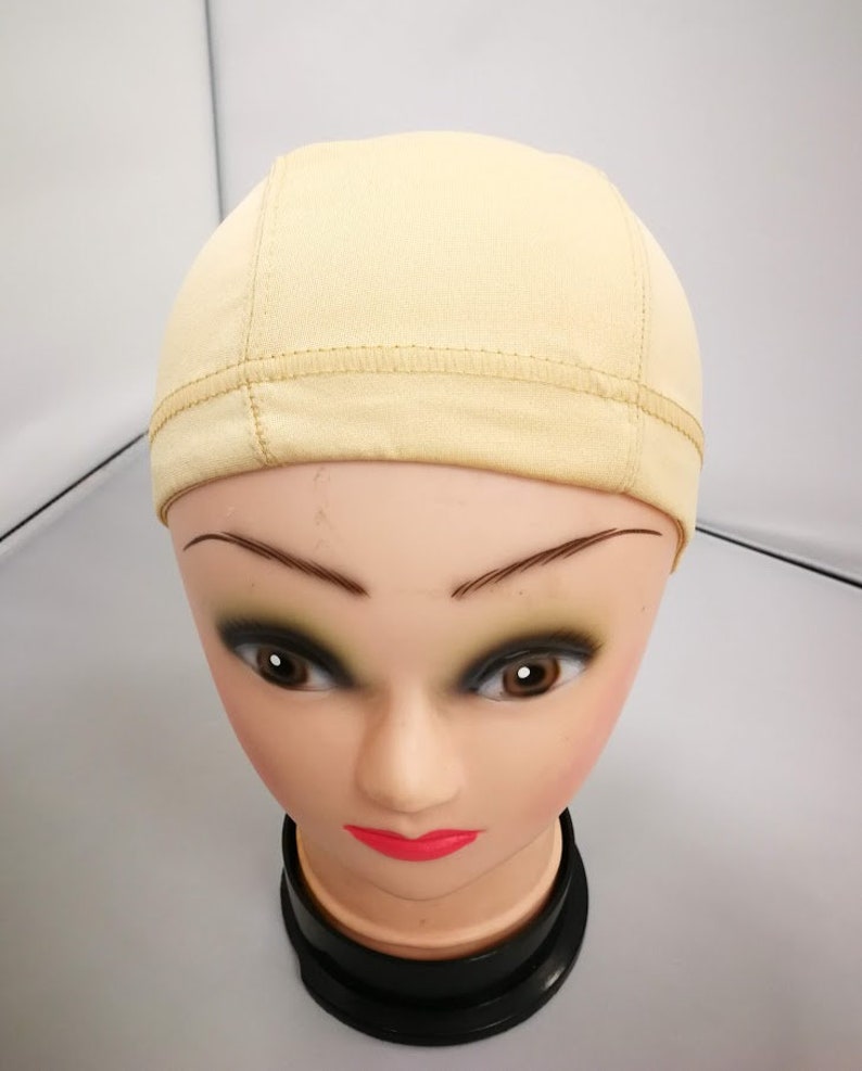 Small medium large spandex dome wig cap Elastic/ Stretchy Etsy