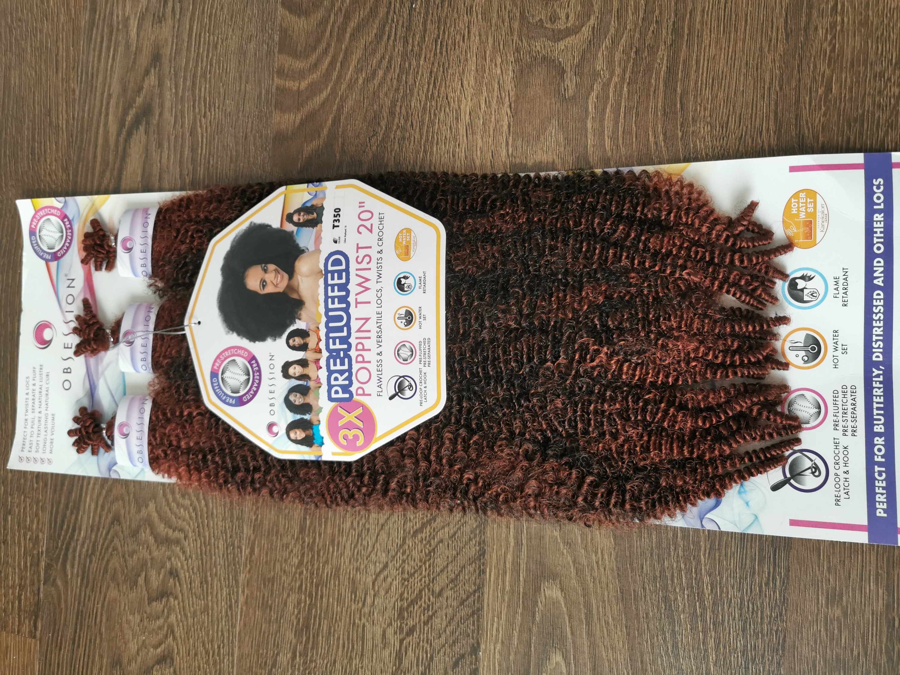 X3 Pre Fluffed Poppin Twist. Afro Kinky Bulk. Flawless, Versatile